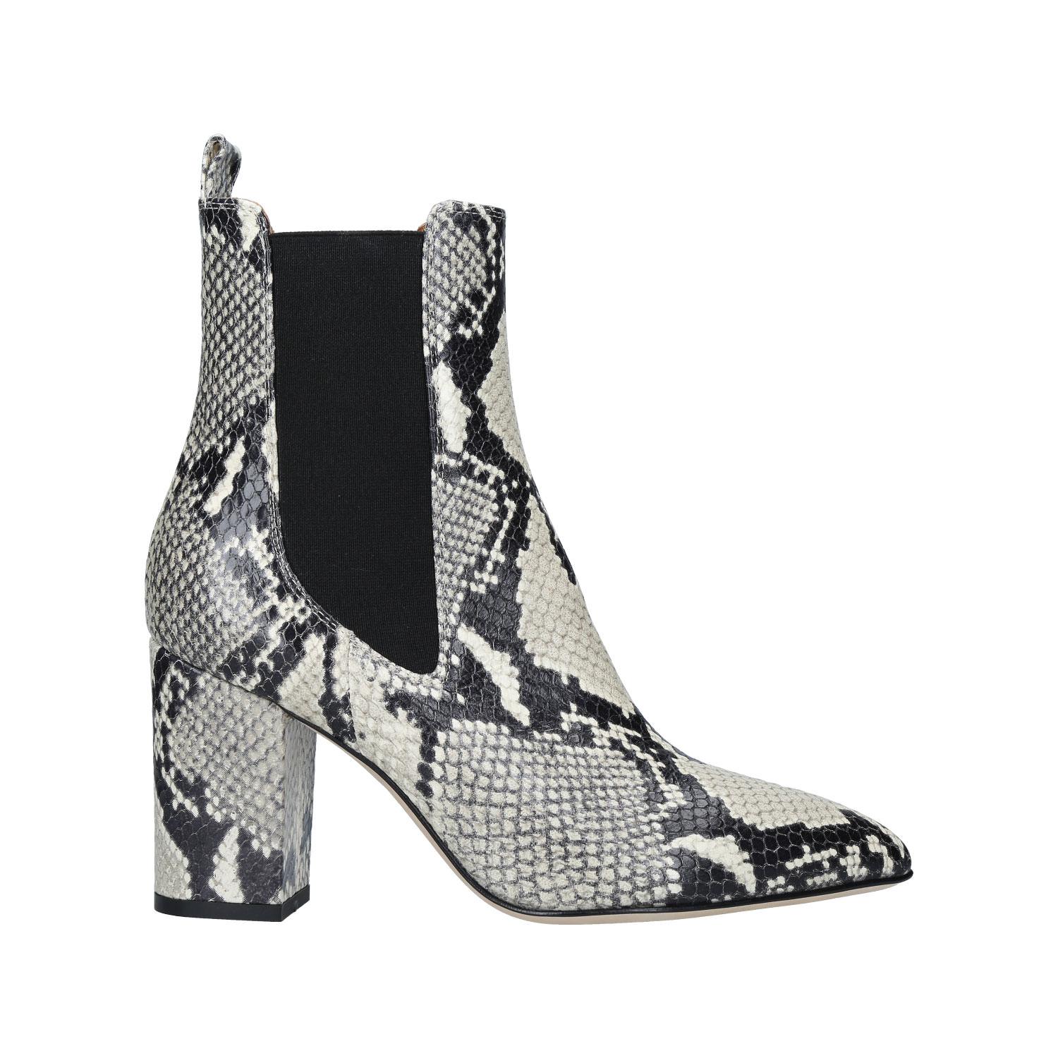 Snake Print Ankle Boot 80